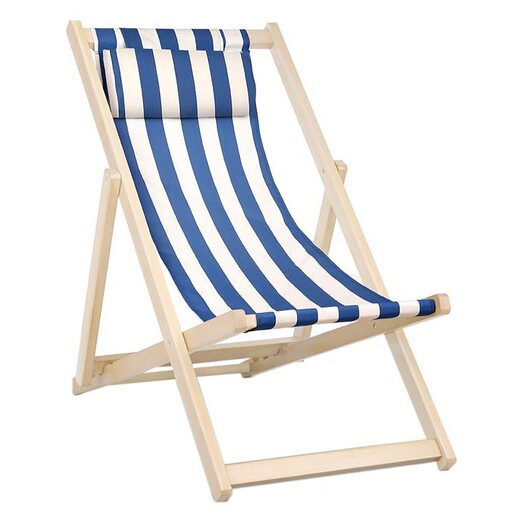 Picture of Haym Foldable Outdoor Chair, Blue Wood Blue/White Frisse Outdoors