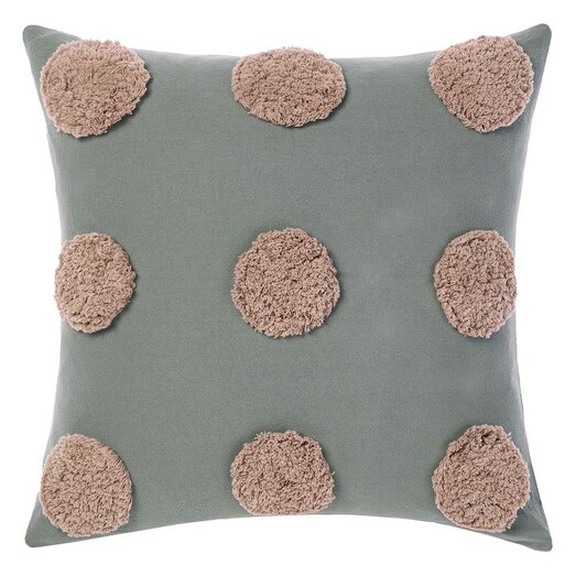 Picture of Haze Textured Circles Cushion in Blue by Linen House Picture of Haze Textured Circles Cushion in Blue by Linen House