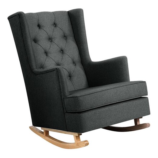 Picture of Hegel Rocking Chair Fabric Charcoal Resort Living