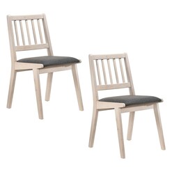 Picture of Helga Dining Chair (Set of 2) Fabric White E-living