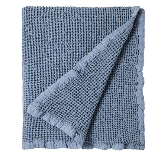 Picture of Hepburn Rain Waffle Blanket Size Small in 17037 by L&M Home Picture of Hepburn Rain Waffle Blanket Size Small in 17037 by L&M Home