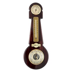 Picture of Heritage 3-in-1 Keyhole Weather Station with Gloss Finish in Mahogany by Cobb & Co