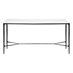 Picture of Heston Marble Desk in Black by CAFE Lighting & Living