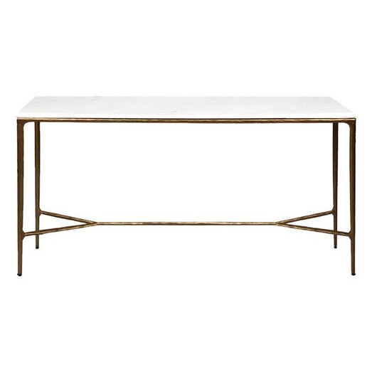 Picture of Heston Marble Desk in Gold by CAFE Lighting & Living