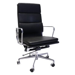 Picture of High Back Executive Faux Leather Office Chair Black Rapidline