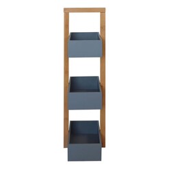Picture of Hilka 3-Tier Shelving Unit MDF Grey HelloFurniture