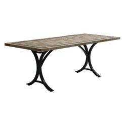 Picture of Horizon Outdoor Dining Table Stone Brown/Orange Channel Enterprises