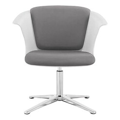 Picture of Hudl Swivel Office Chair Aluminium White/Black Diami