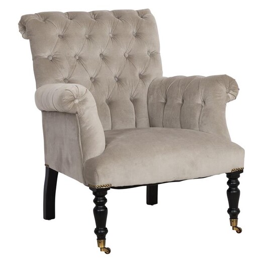 Picture of Hurley Armchair, Grey Velvet Huntington Lane