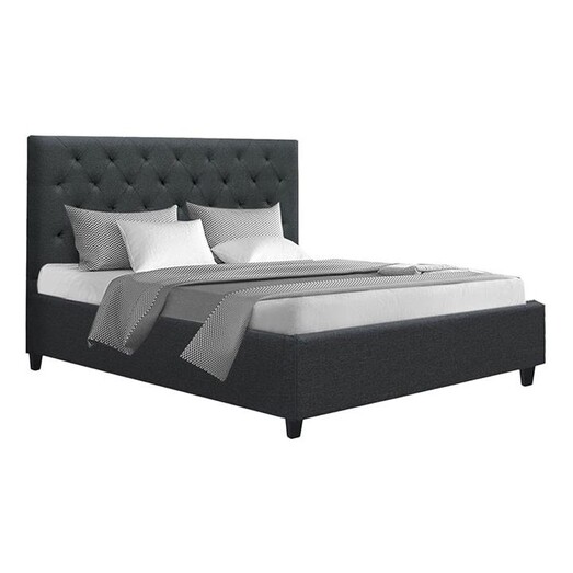 Picture of Ian Queen Bed Linen Charcoal Resort Living Picture of Ian Queen Bed Linen Charcoal Resort Living