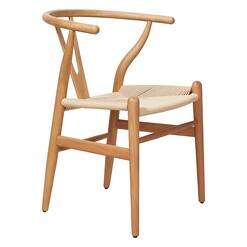 Picture of Idoni Replica Hans Wegner Wishbone Dining Chair Wood Assorted Casa Uno
