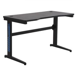 Picture of Ignatius Contoured Gaming Desk Wood Black Regal Royal Design
