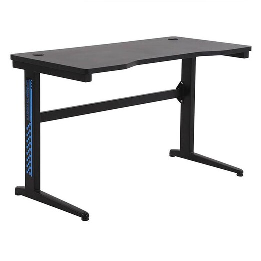 Picture of Ignatius Contoured Gaming Desk Wood Black Regal Royal Design