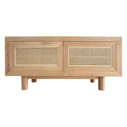 Picture of Iluka Rattan & Oak 2-Door Entertainment Unit in Natural by Abide Interiors