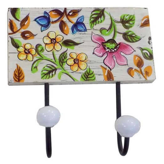Picture of Indira Floral Double Wall Hook by Status Collections