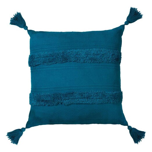 Picture of Indra Tassel Cushion in Teal by Accessorize Picture of Indra Tassel Cushion in Teal by Accessorize