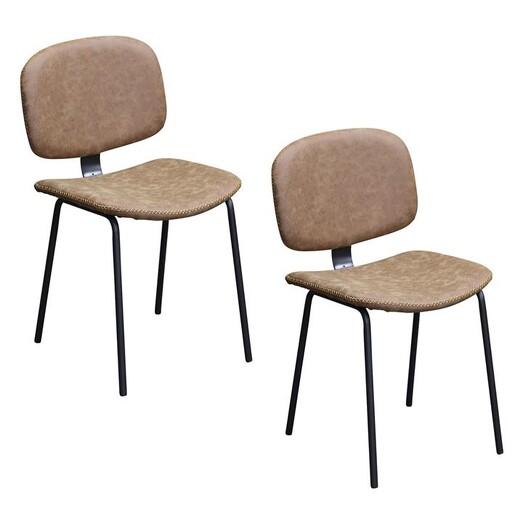 Picture of Industriale Faux Leather Dining Chair (Set of 2) Assorted Dover Mason Picture of Industriale Faux Leather Dining Chair (Set of 2) Assorted Dover Mason