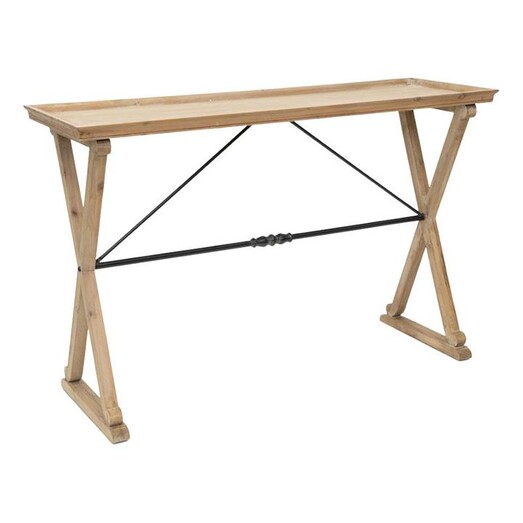 Picture of Industro Wooden Country Console Table Natural/Black Artisan Homewares