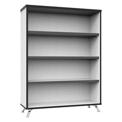 Picture of Infinity Bookcase Melamine White Rapidline