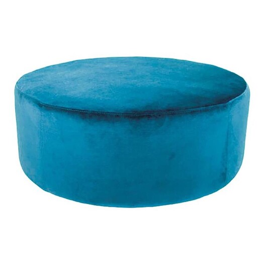 Picture of Irene Velvet Ottoman Size Large in Dark Blue by D&D Design
