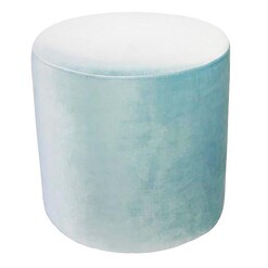 Picture of Irene Velvet Ottoman Size Small in Blue by D&D Design
