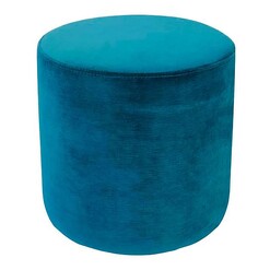 Picture of Irene Velvet Ottoman Size Small in Dark Blue by D&D Design