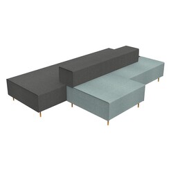 Picture of Island 5-Piece Fabric Lounge Set Assorted Rapidline