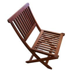 Picture of Island Outdoor Folding Dining Chair (Set of 2) Wood Mahogany The Import Depot