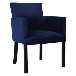 Picture of Ithaca Velvet Armchair Navy Alliance Furniture