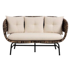 Picture of Jabar Rattan 2 Seater Sofa Natural Vida & Co.