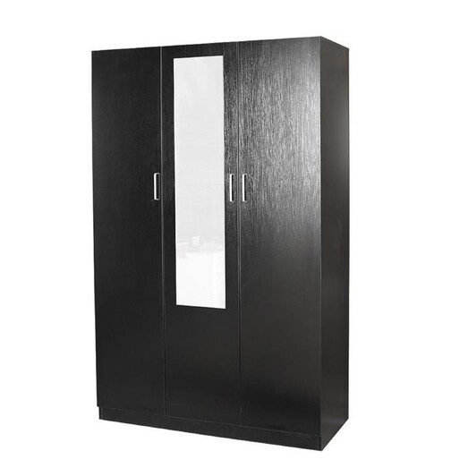 Picture of Jace 3-Door Multi-Purpose Wardrobe Closet Clothes Storage Cabinet - Black