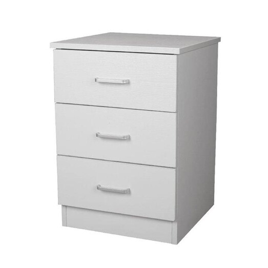 Picture of Jace 3-Drawer Chest Nightstand BedSide Table - White Picture of Jace 3-Drawer Chest Nightstand BedSide Table - White