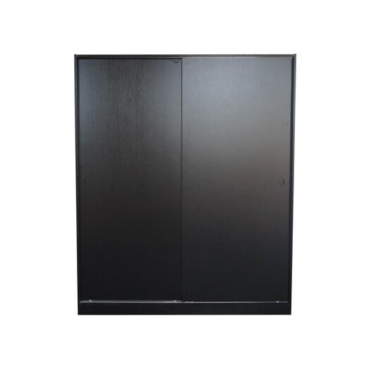 Picture of Jace Multi-Purpose Built-In Modular Sliding Door Wardrobe Closet Clothes Storage - Black