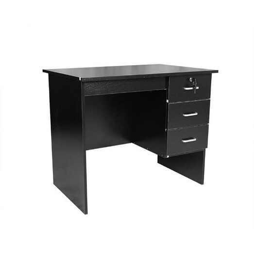Picture of Jace Office Writing Study Computer Desk Table 120cm W/ 3-Drawers - Black Picture of Jace Office Writing Study Computer Desk Table 120cm W/ 3-Drawers - Black