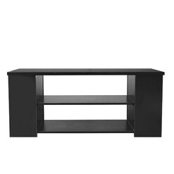 Picture of Jace Simpleline Open Shelves TV Stand Entertainment Unit - Black