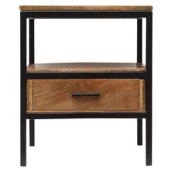 Picture of Jackson Timber & Iron Side Table in Black/Natural by j.elliot HOME