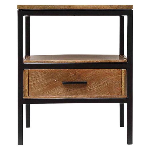 Picture of Jackson Timber & Iron Side Table in Black/Natural by j.elliot HOME