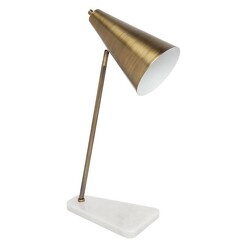 Picture of Jaggar Marble Task Lamp in Gold by CAFE Lighting & Living