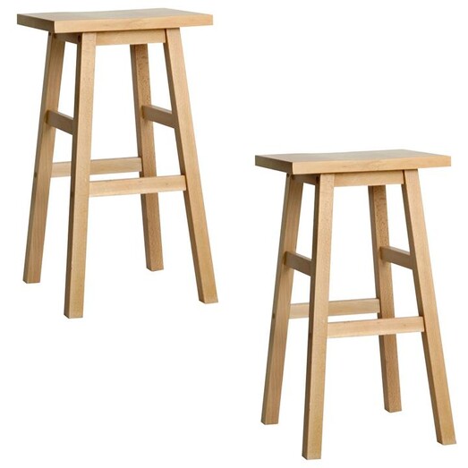 Picture of Jahom Bar Stool, Natural (Set of 2) Wood Resort Living