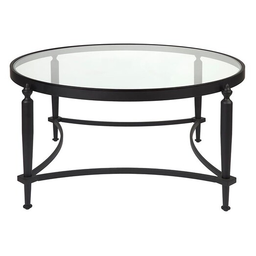 Picture of Jak Glass Top Coffee Table in Black by CAFE Lighting & Living