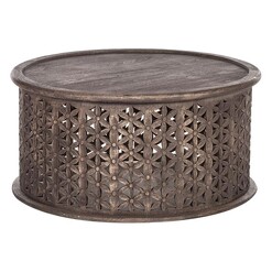 Picture of Jali Wood Coffee Table Antique Grey Amalfi