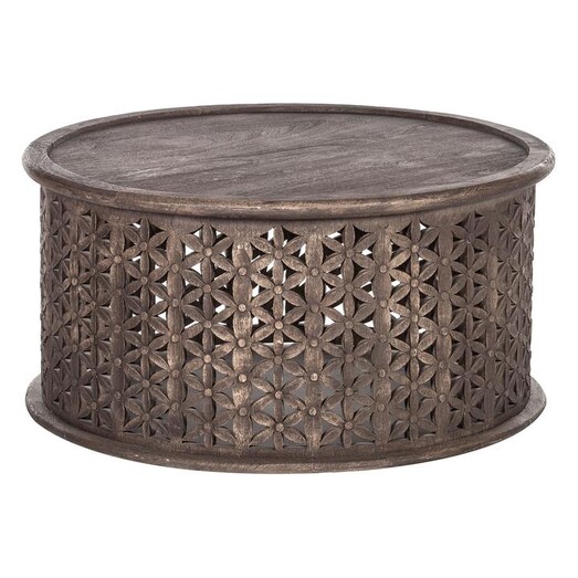 Picture of Jali Wood Coffee Table Antique Grey Amalfi