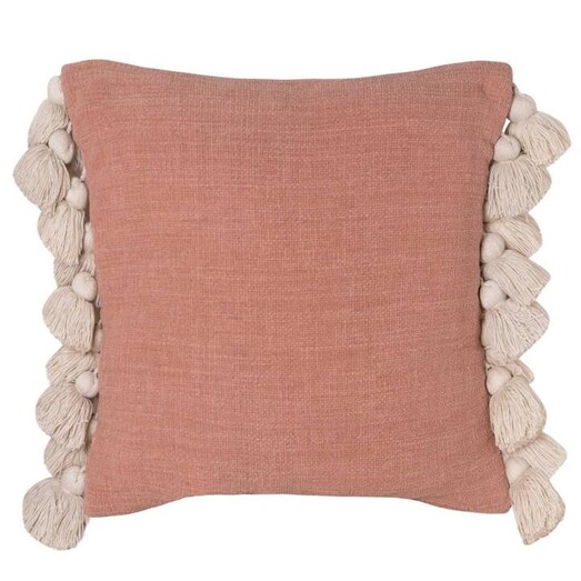 Picture of Janey Chunky Tasselled Cushion in Pink by j.elliot HOME Picture of Janey Chunky Tasselled Cushion in Pink by j.elliot HOME