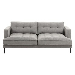 Picture of Janice Upholstered 3-Seater Sofa Polyester Grey Vida & Co.