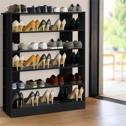 Picture of Jarvis Shoe Cabinet MDF Black Resort Living