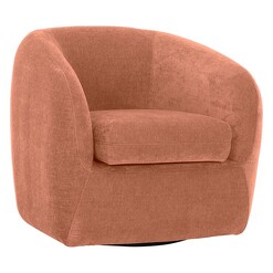 Picture of Jasper Upholstered Swivel Arm Chair Fabric Dusty Rose Life Interiors