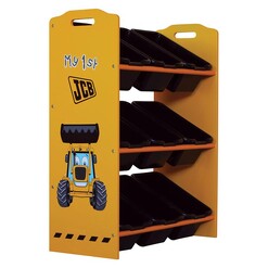 Picture of JCB 9 Tub Storage Unit MDF Yellow/Black Sleeparoo