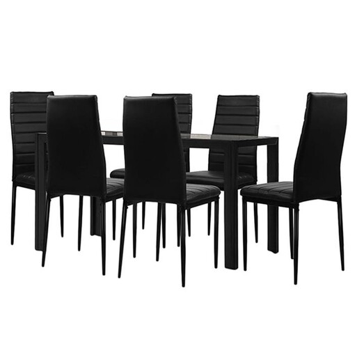 Picture of Jellian 7-Piece Dining Set Metal Black Resort Living Picture of Jellian 7-Piece Dining Set Metal Black Resort Living