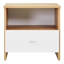Picture of Jelly Bedside Table MDF Oak/White HEQS