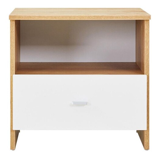 Picture of Jelly Bedside Table MDF Oak/White HEQS